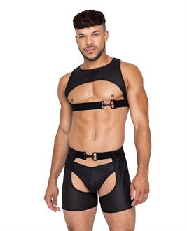 Master Harness w/Hook and Ring Closure Black