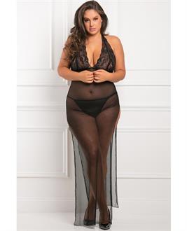 Rene Rofe All Out There Open Cup Dress Black