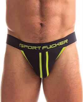 Sport Fucker Jersey Jock - Black/Green