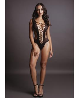 Shots Le Desir Contrast Fence Net Teddy Black