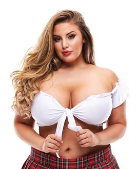 Teacher's Pet School Girl Tie Top White
