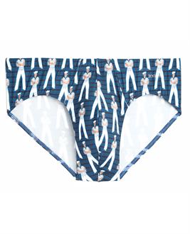 2XIST Graphic Micro 1 Bikini Sailor Man Vintage Blue