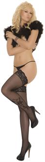 Sheer Lace Top Thigh Highs