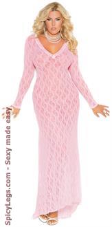 Long sleeve lace gown