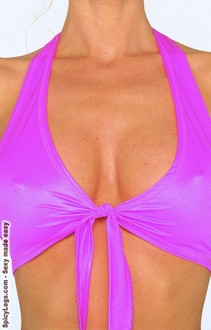 Tie front halter top