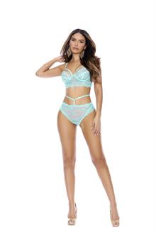 Eyelash lace cami top with strappy front detail