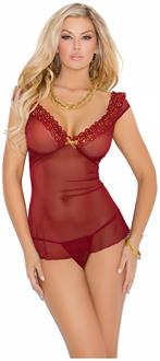 MESH BABY DOLL AND G-STRING