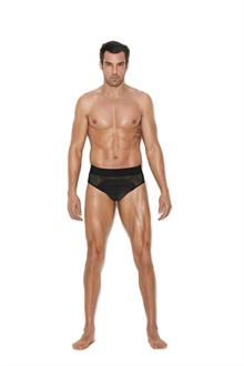 Men's mesh and lycra jock strap.