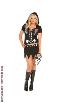 4 pc. Chloe Bones costume