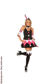 4 pc. Court Jester costume
