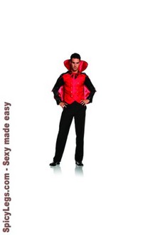 2 pc Vampire Villian Costume
