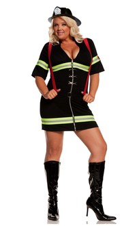 Ms. Blazin' Hot-2 pc. Costume includes dress and belt with attached suspenders