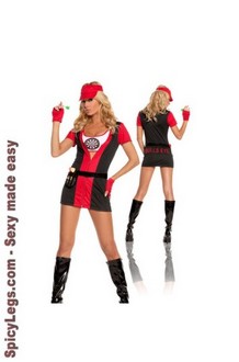 6 pc Bulls Eye Babe Costume