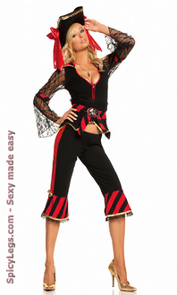 5 pc Treasure Hunter Temptress Costume