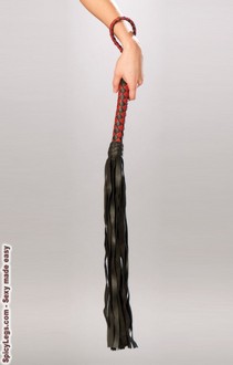 Flirtatious Leather whip