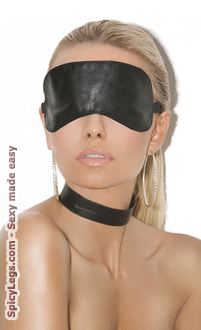 Leather blindfold