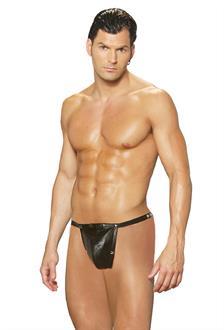 Leather pouch with nail heads.