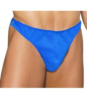 Leather thong with side snaps