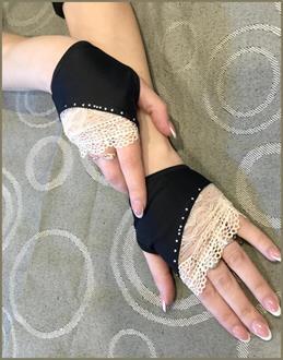 Fingerless Gloves Lace and Spandex
