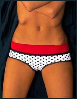 Polka Dot Jersey Hipster Panties