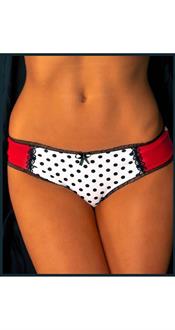 Polka Dot Jersey Brief Panties