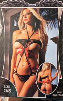 Strappy Ribbon and Lace Teddy
