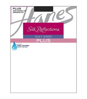 Hanes Silk Reflections Plus Enhanced Toe Sheer Pantyhose