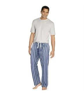 Hanes Men's Sleep Set with Woven Knit Pants