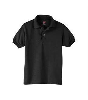 Hanes Kids' Cotton-Blend EcoSmart Jersey Polo