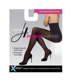 Hanes Women's Firm Control High Waist Power Shapers Opaque Tights