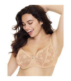 Just My Size Embellished Plunge Unlined UW Bra