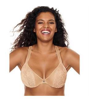 Just My Size Embellished Plunge Foam UW Bra