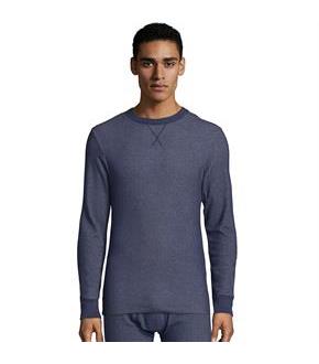 Hanes Men's Raschel Thermal Crewneck