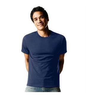 Hanes ComfortSoft TAGLESS Men's Dyed Crewneck Undershirt 4-Pack