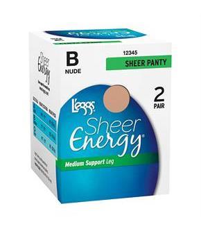 L'eggs Sheer Energy All Sheer 2 Pair