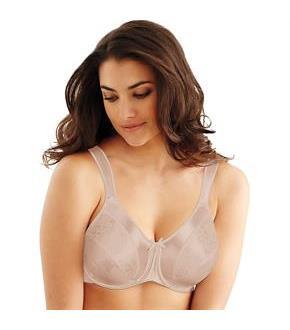 Bali Satin Tracings Underwire Minimizer Bra