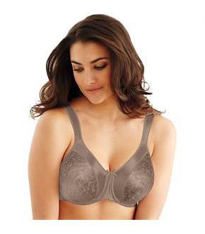 Bali Satin Tracings Underwire Minimizer Bra