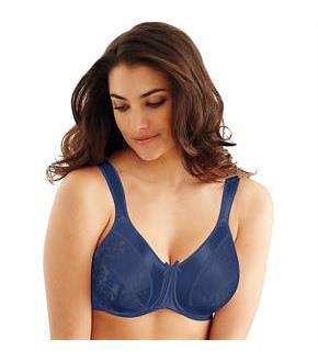 Bali Satin Tracings Underwire Minimizer Bra