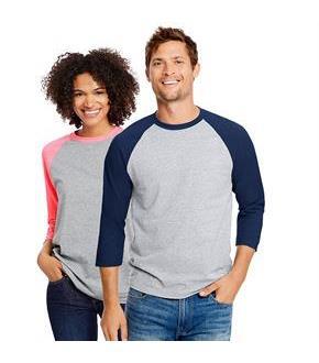 Hanes Unisex X-Temp Performance Baseball Tee
