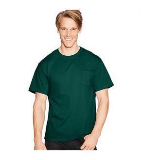 Hanes TAGLESS Pocket T-Shirt