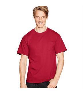 Hanes TAGLESS Pocket T-Shirt