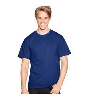 Hanes TAGLESS Pocket T-Shirt