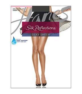 Hanes Silk Reflections Sheer Toe Pantyhose