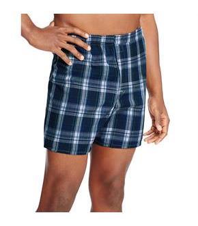 Hanes Ultimate Men's TAGLESS Tartan Boxers with Comfort Flex Waistband 5-Pack
