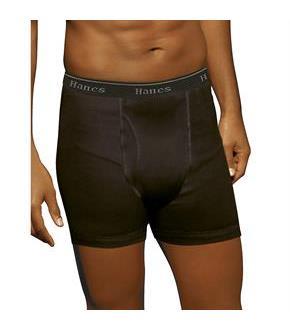 Hanes Ultimate Men's TAGLESS No Ride Up Boxer Briefs with Comfort Flex Waistband 5-Pack