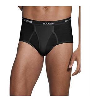 Hanes Ultimate Men's TAGLESS No Ride Up Briefs with Comfort Flex Waistband Black/Grey 7-Pack