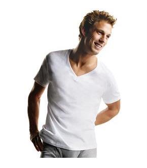 Hanes Men's TAGLESS V-Neck Undershirt 6-Pack