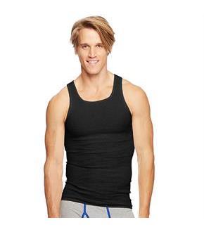 Hanes Classics Men's TAGLESS ComfortSoft Dyed A-Shirt 4-Pack