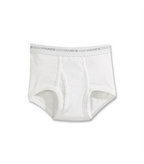 Hanes Boys' White Briefs Value 6-Pack