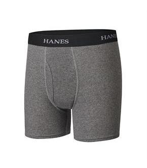 Boys' Hanes Ultimate Dyed Boxer Brief with Comfort Flex Waistband Assorted Red/Blue/Grey 4-Pack